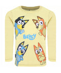Bluey Kinder-Langarmshirt in Gelb – Größen 92–110