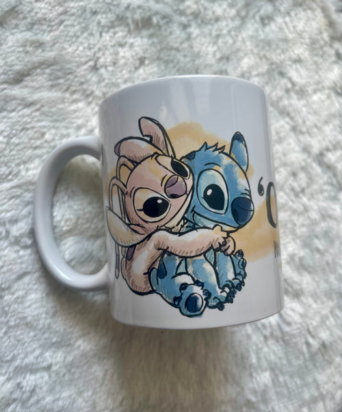 Disney Stitch Keramik-Tasse 325 ml – Ohana Means Family