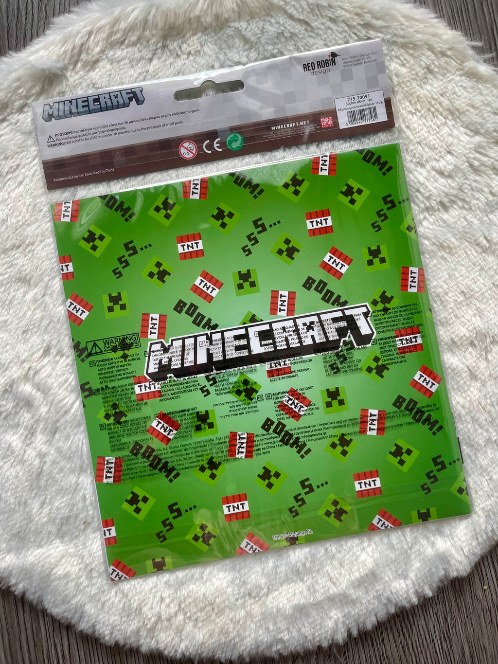 Minecraft Stickerheft Survival Mode mit 50 Stickern