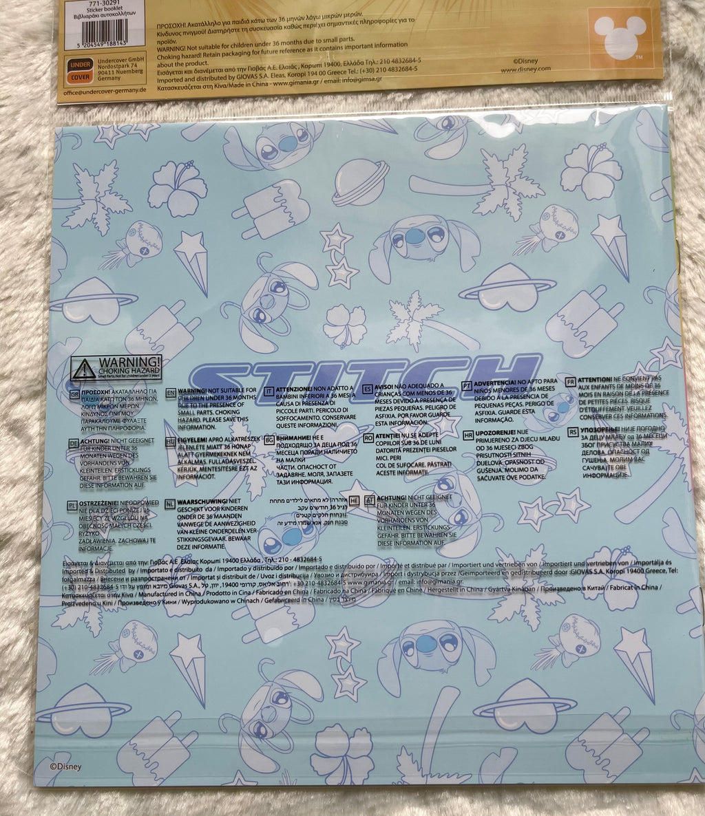 Disney Stitch Stickerheft mit 50 Stickern