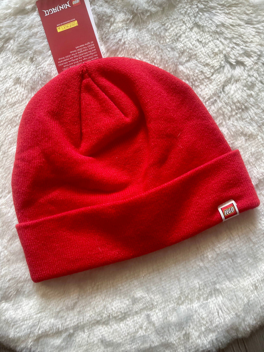 LEGO® NINJAGO Kinder Strickmütze Rot – Gr. 54