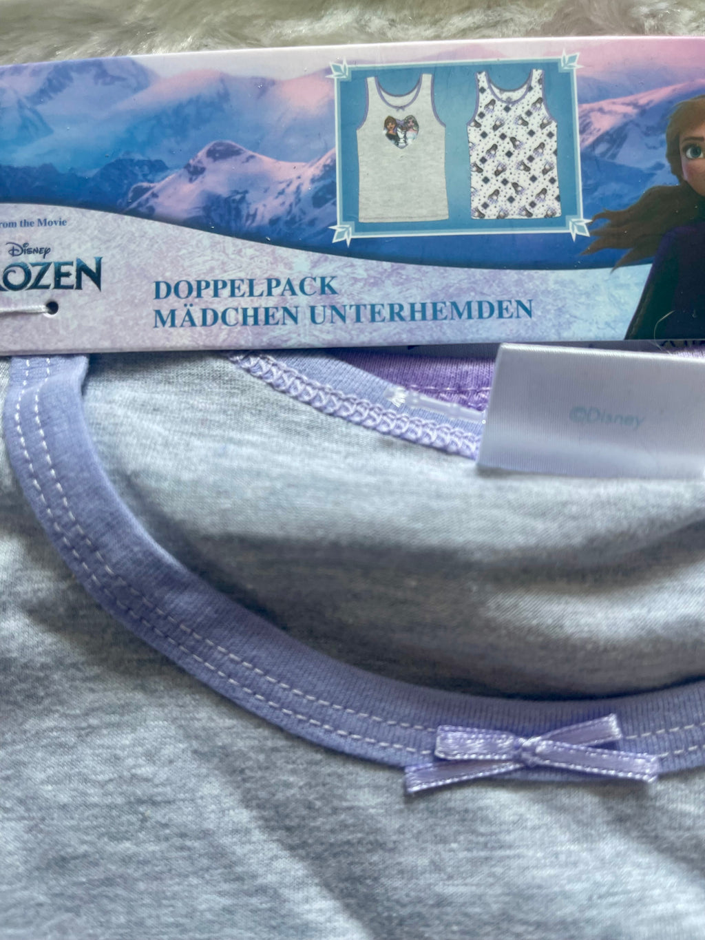 Disney Frozen Mädchen Unterhemden 2er-Pack – Gr. 134/140