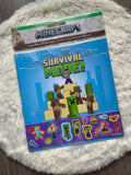 Minecraft Stickerheft Survival Mode mit 50 Stickern