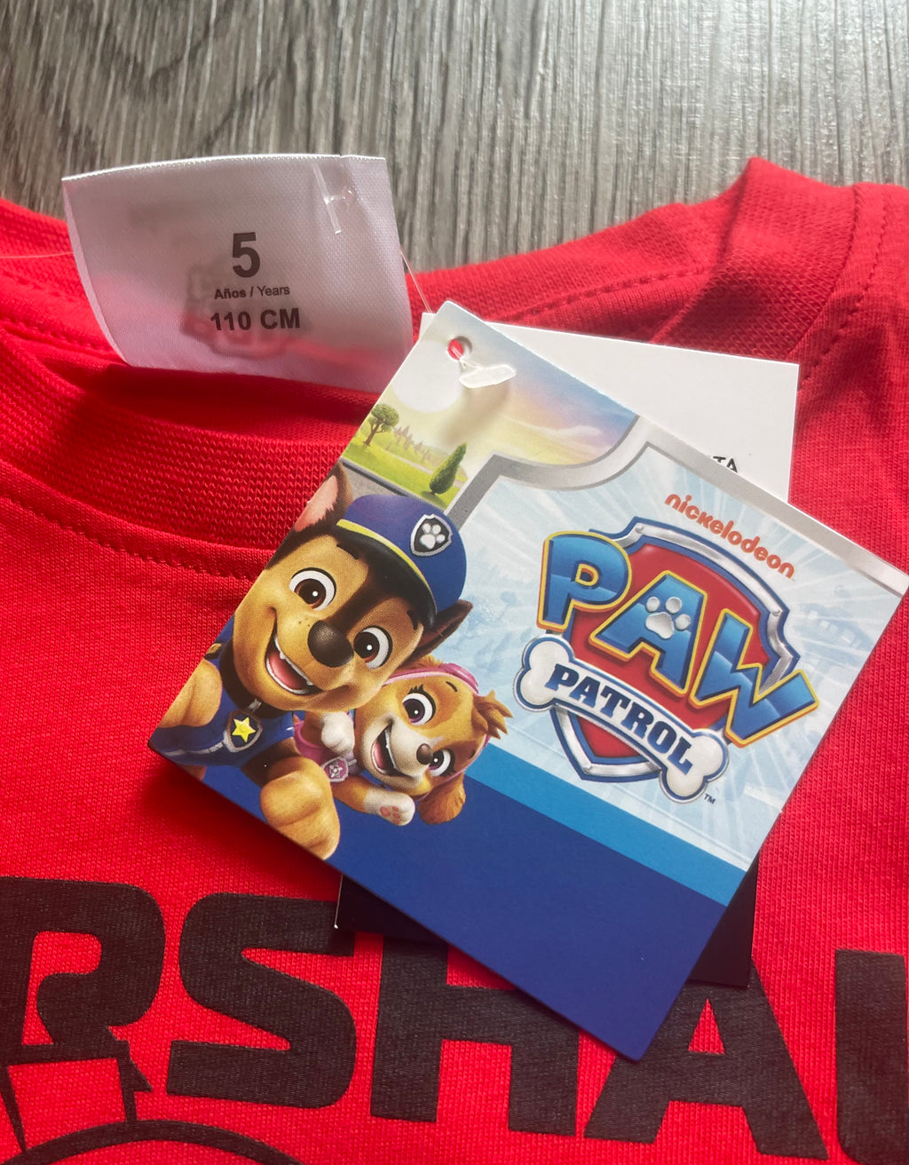 Paw Patrol Marshall Jungen T-Shirt – Rot | Größen 98–110