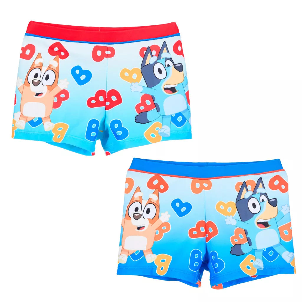 Bluey Jungen Badehose – Rot & Blau | Größen 98–116