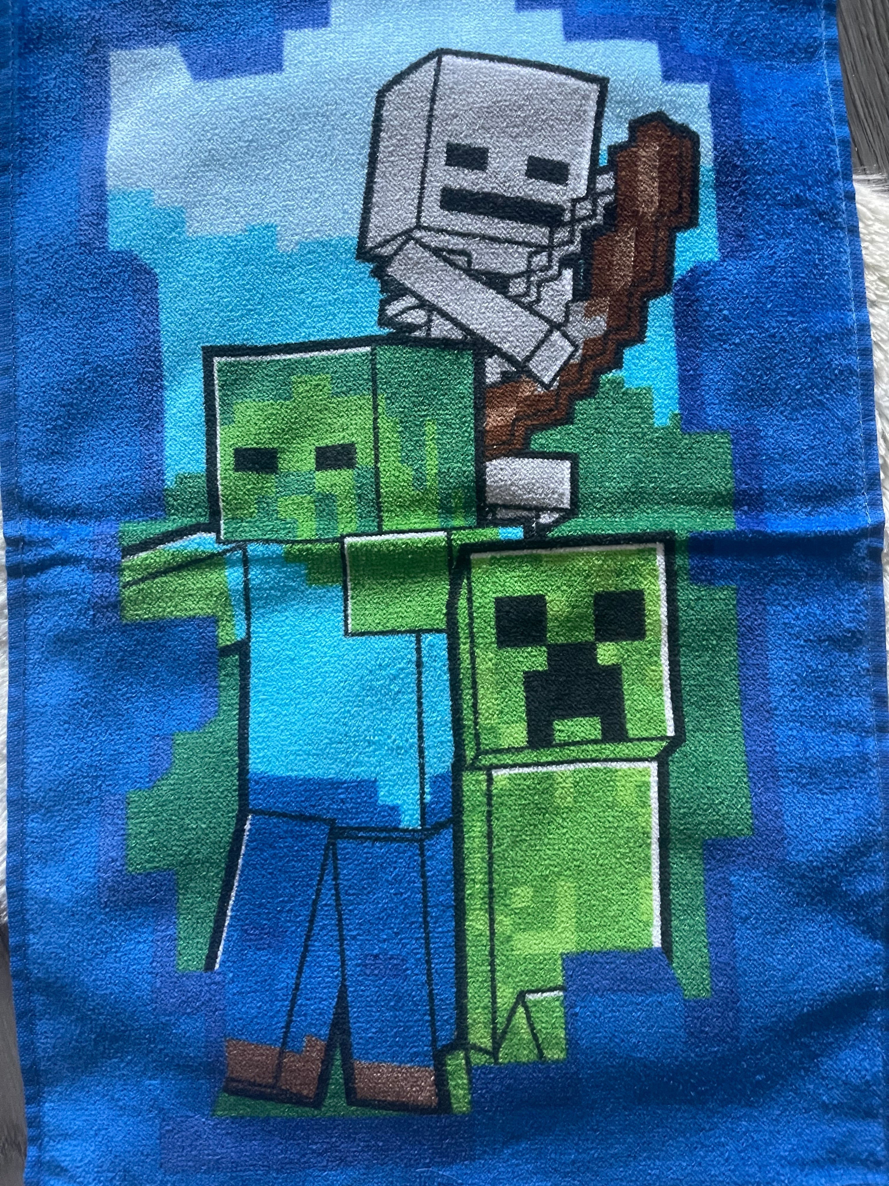 Minecraft Gesichts-/Handtuch 30x50cm (blau)