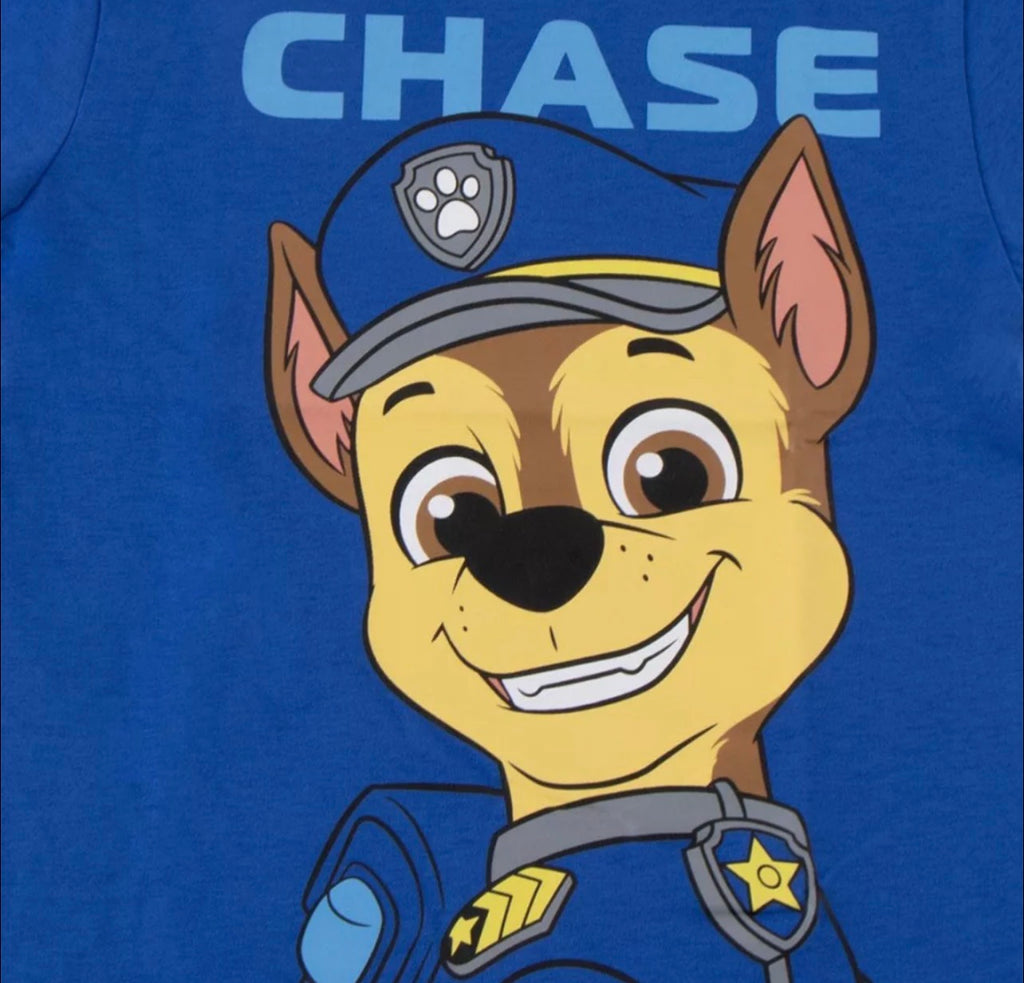 Paw Patrol Chase Jungen T-Shirt – Blau | Größen 98–110