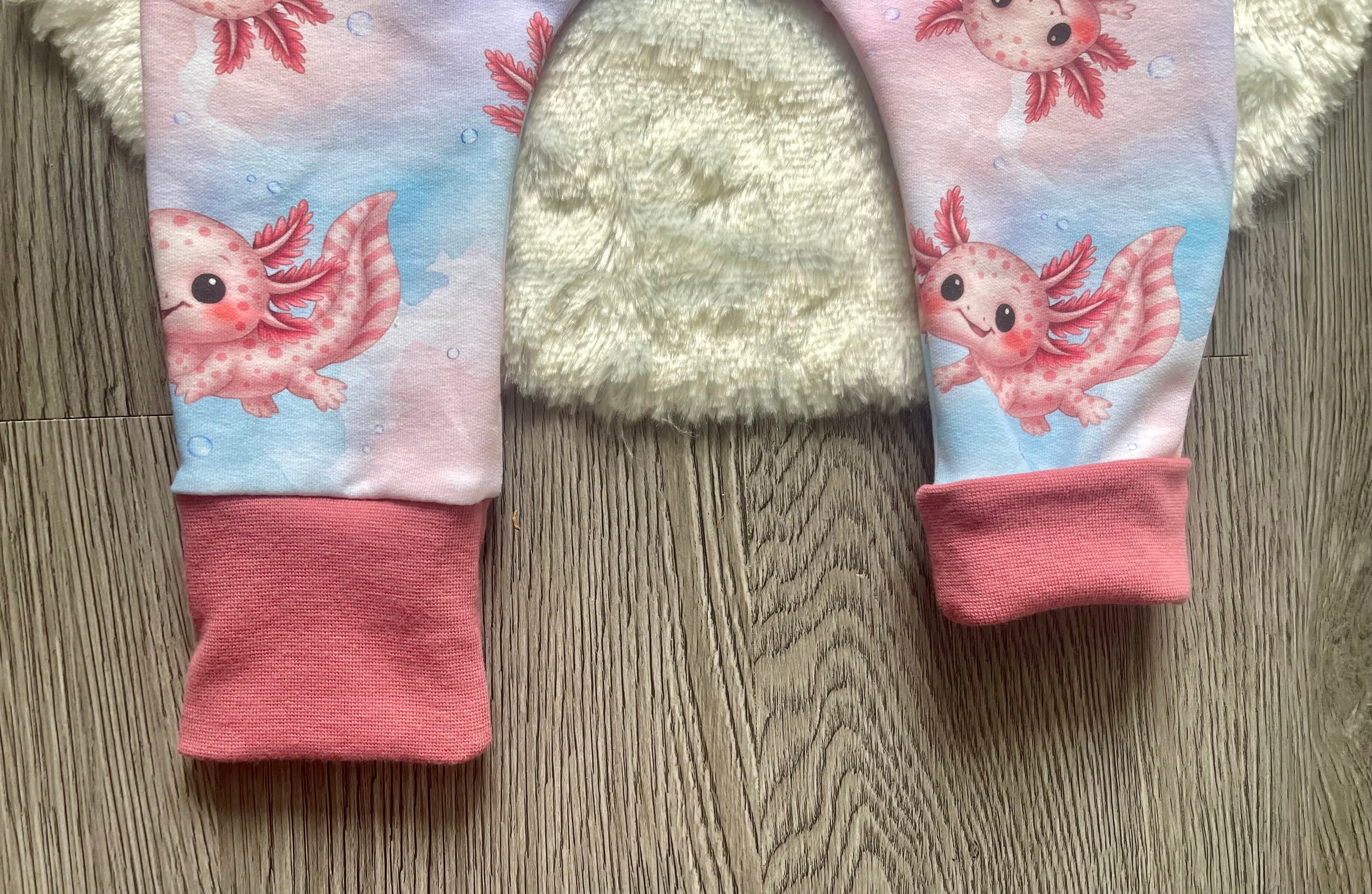 Handmade lange Pumphose Axolotl – Gr. 86
