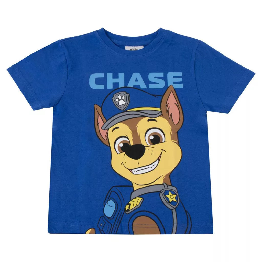 Paw Patrol Chase Jungen T-Shirt – Blau | Größen 98–110