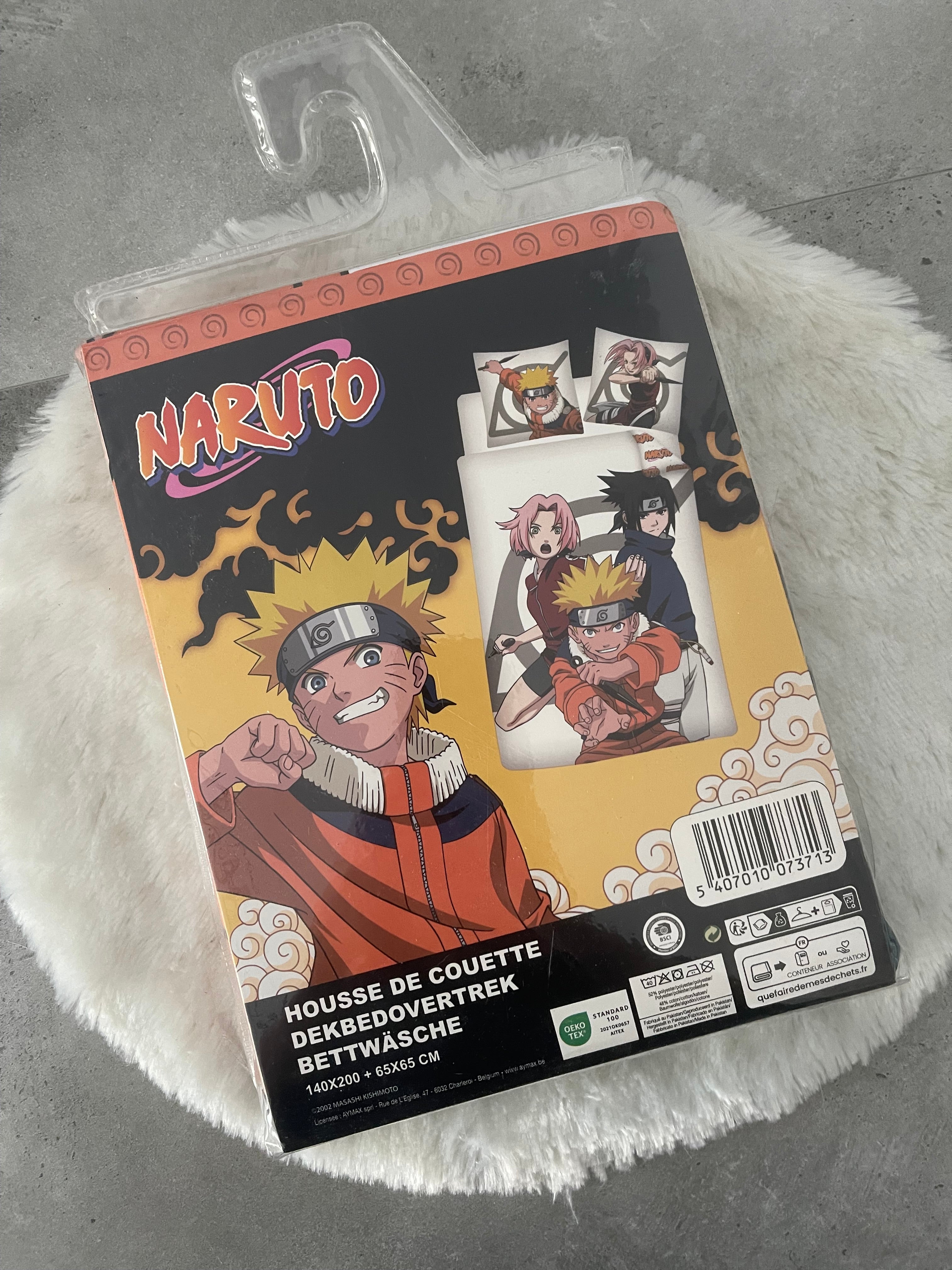 Naruto Bettwäsche-Set – 140 × 200 cm + 65 × 65 cm
