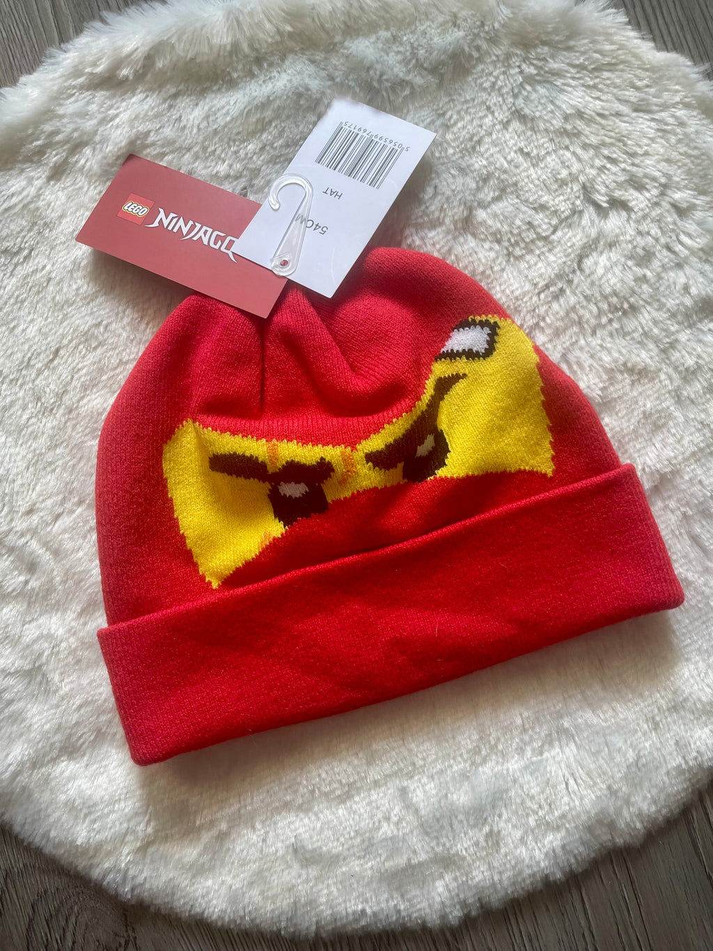 LEGO® NINJAGO Kinder Strickmütze Rot – Gr. 54