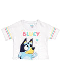 Bluey Mädchen T-Shirt – Weiß | Gr. 92 - 116