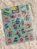 Disney Stitch "Chillin" Stickerbogen – Aloha & Summer Vibes Aufkleber